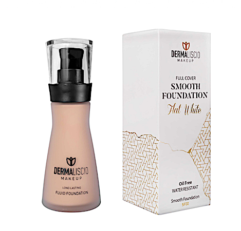 Dermaliscio skysto pagrindo fluidas, Smooth Fluid Foundation Flat White SF00 30ml